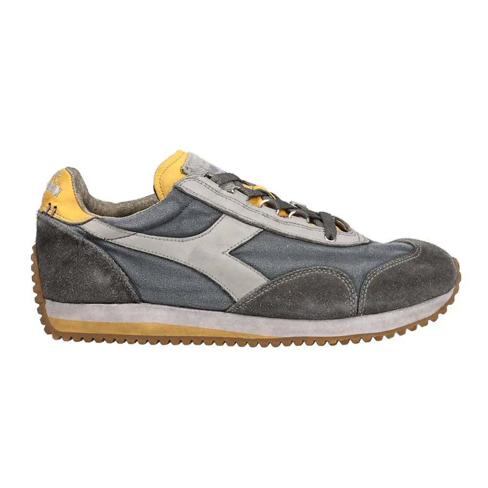 Diadora Equip H Dirty Stone Wash Evo Lace Up Mens Grey Sneakers Casual Shoes 17