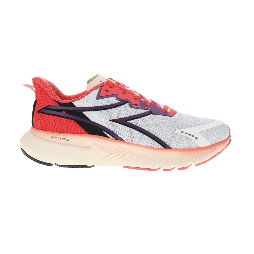 Diadora shoes - diadora Mythos Blushield Volo 4 Running - 180251-D0898 - Grey, Red 4