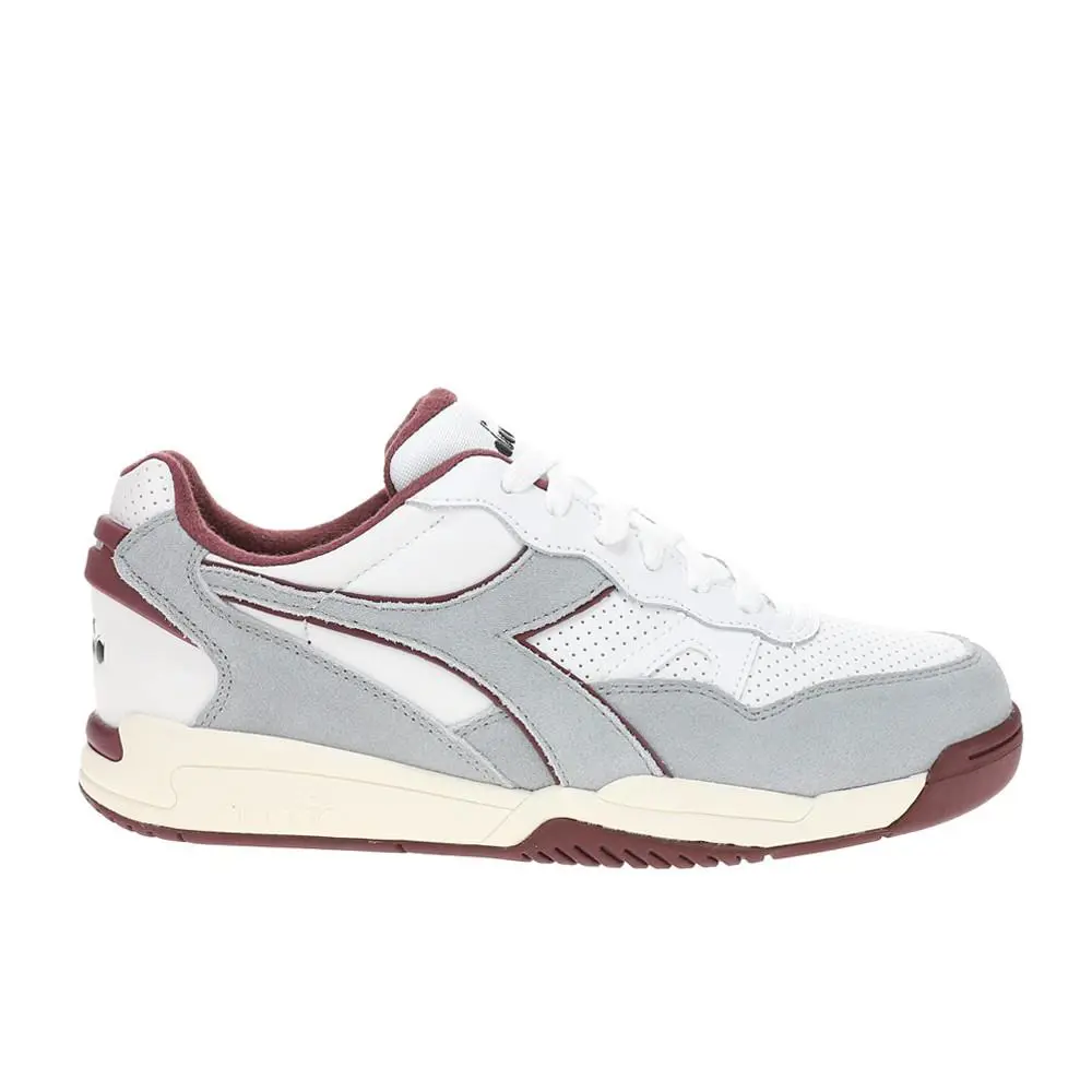 Diadora shoes - diadora Winner Suede Leather Lace Up - 179583-C3101 - Grey, White 6