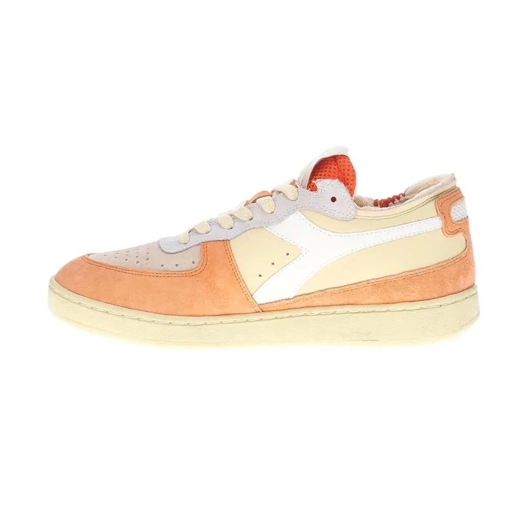 Diadora shoes - diadora Mi Basket Row Cut Podio Italia Lace Up - 181006-40052 - Orange 1
