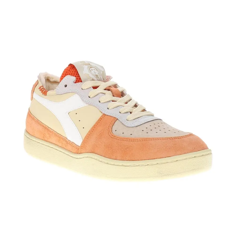 Diadora shoes - diadora Mi Basket Row Cut Podio Italia Lace Up - 181006-40052 - Orange 5