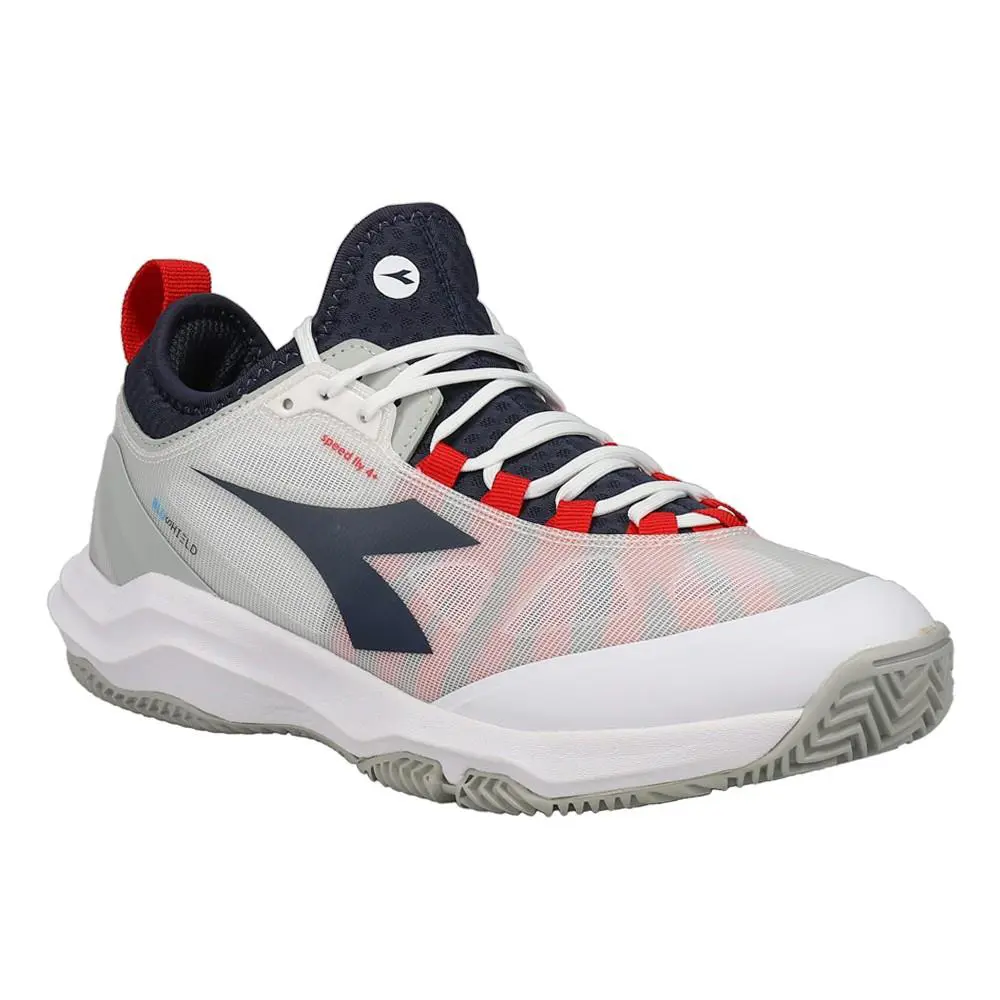 Diadora shoes - diadora Speed Blushield Fly 4 Plus Clay Tennis - 179509-D0274 - Grey 0