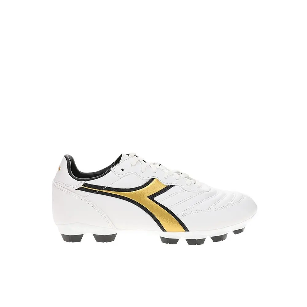 Diadora shoes - diadora Brasil R Lpu Soccer Cleats Youth - 180715-C1070 - White 4