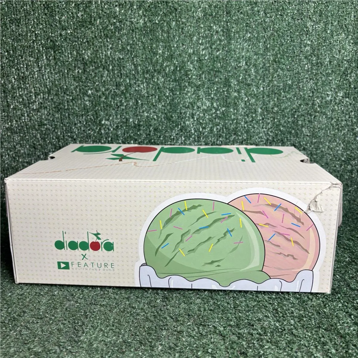 Diadora shoes - diadora N9000 Ice Cream X Feature Perforated Lace Up - 170658-70273 - Green (UPC: 889444098329) 11