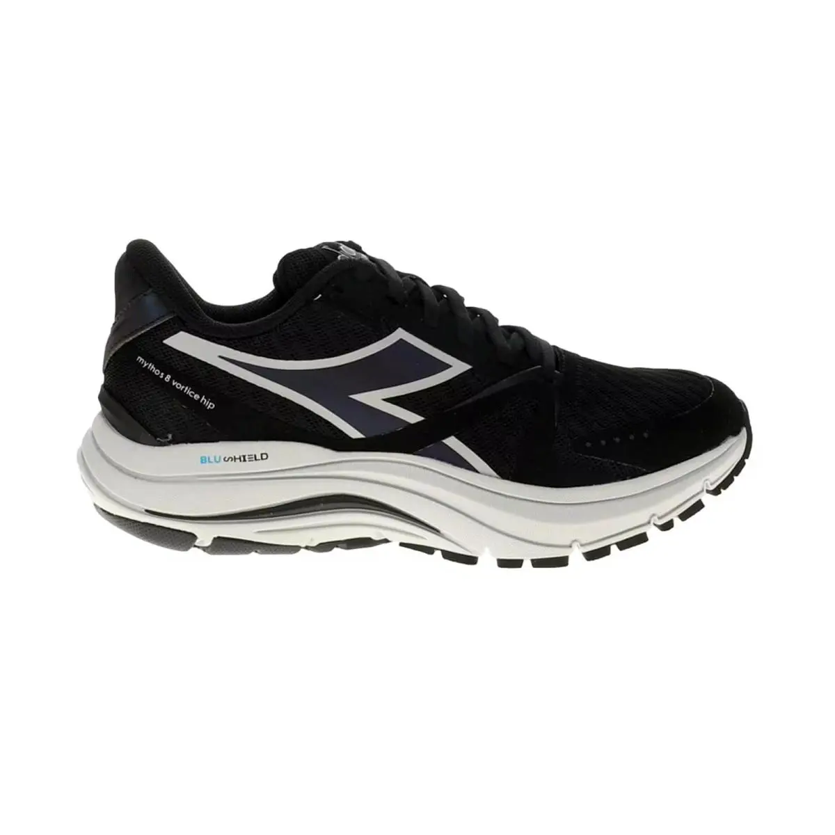 Diadora Mythos Blushield 8 Vortice Black / Silver 179077-C0787 Women`s Size 6 - Multicolor