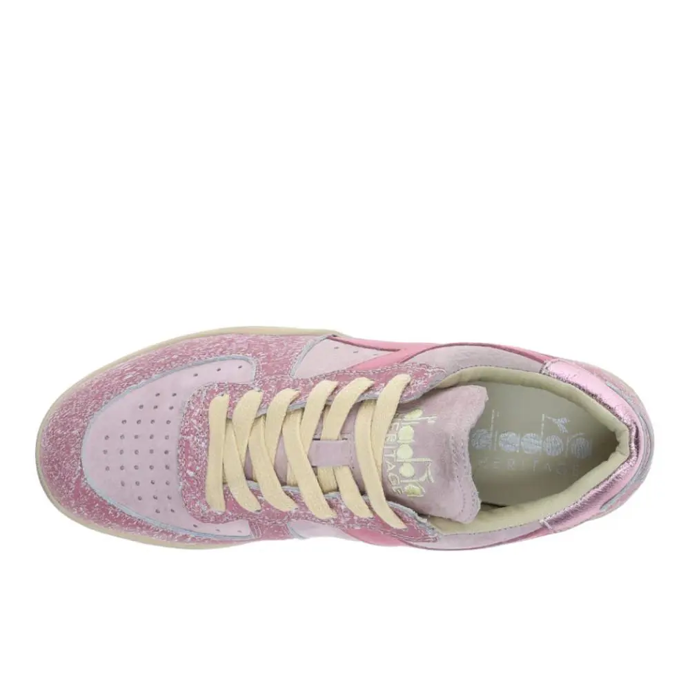 Diadora shoes - diadora Mi Basket Low Blush Lace Up - 181039-50164 - Pink (UPC: 197020247772) 2