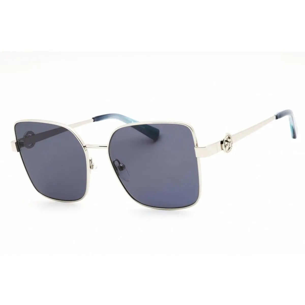 Longchamp Women`s Sunglasses Rectangular Shape Metal Full Rim Frame LO181SN 044