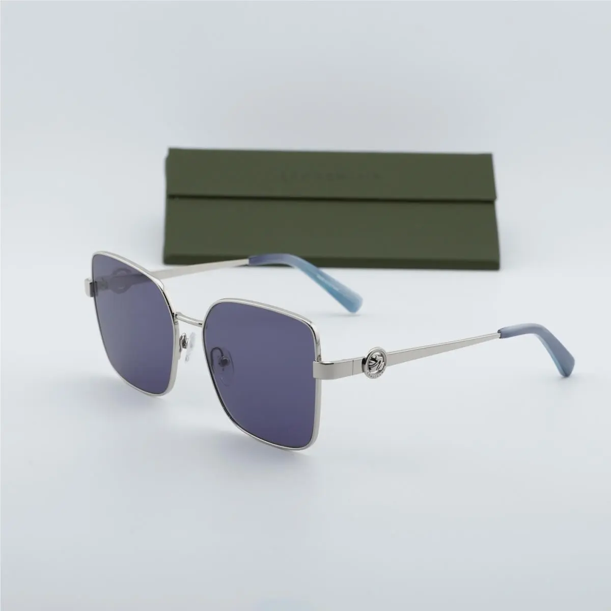 LO181SN 044 Silver/grey 56-17-140 Sunglasses by Longchamp