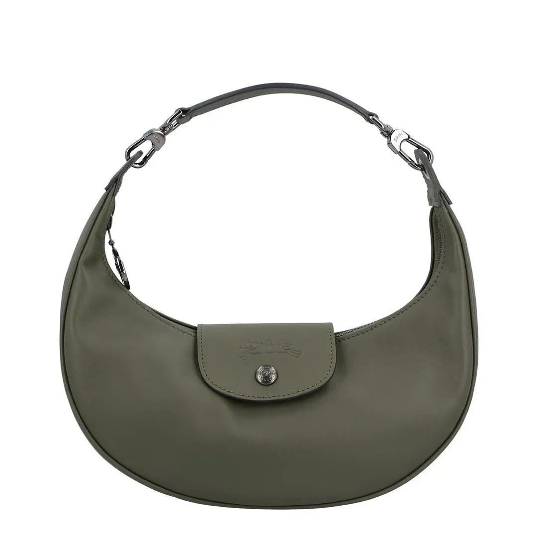 Longchamp Le Pliage Xtra Small Leather Shoulder Bag Women`s Green - Exterior: Green