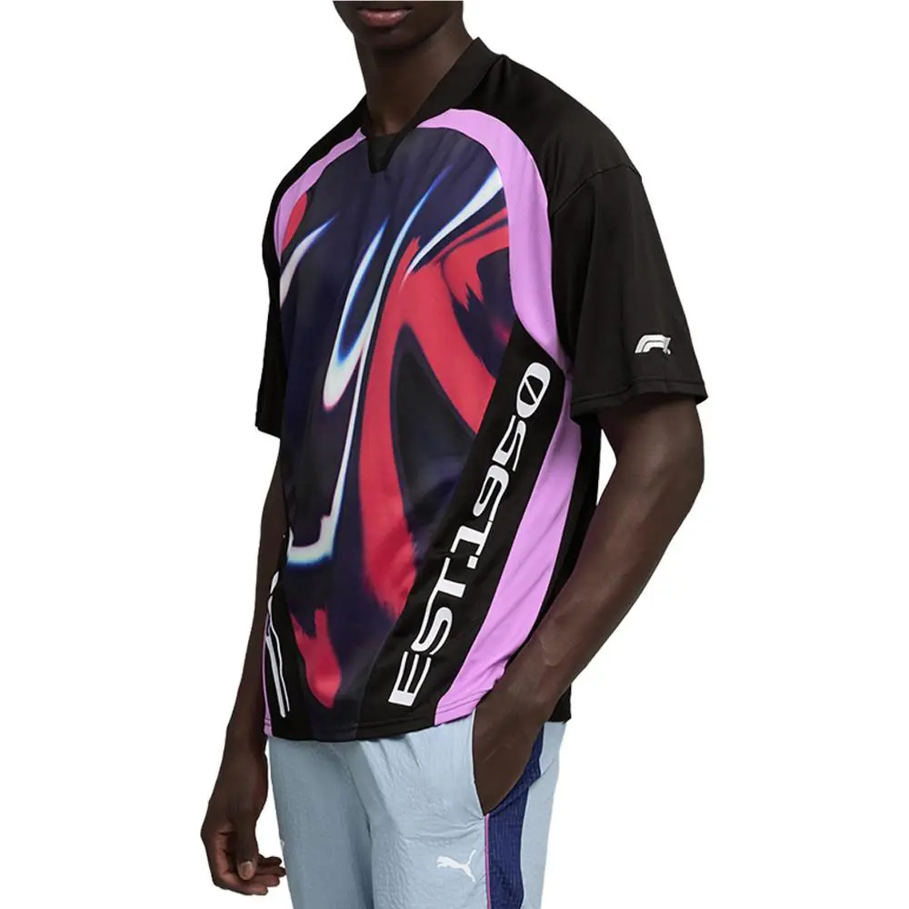 Puma clothing - PUMA F1 Lifestyle Crew Neck Short Sleeve Jersey - 63450201 - Black 6
