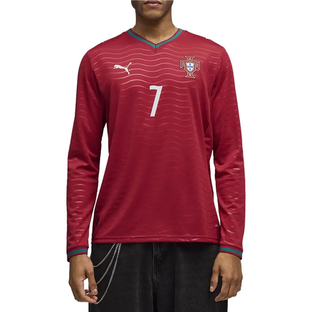 Puma clothing - PUMA Portugal Crew Neck Long Sleeve Home Player Jersey Replica - 78814277 - Red 1
