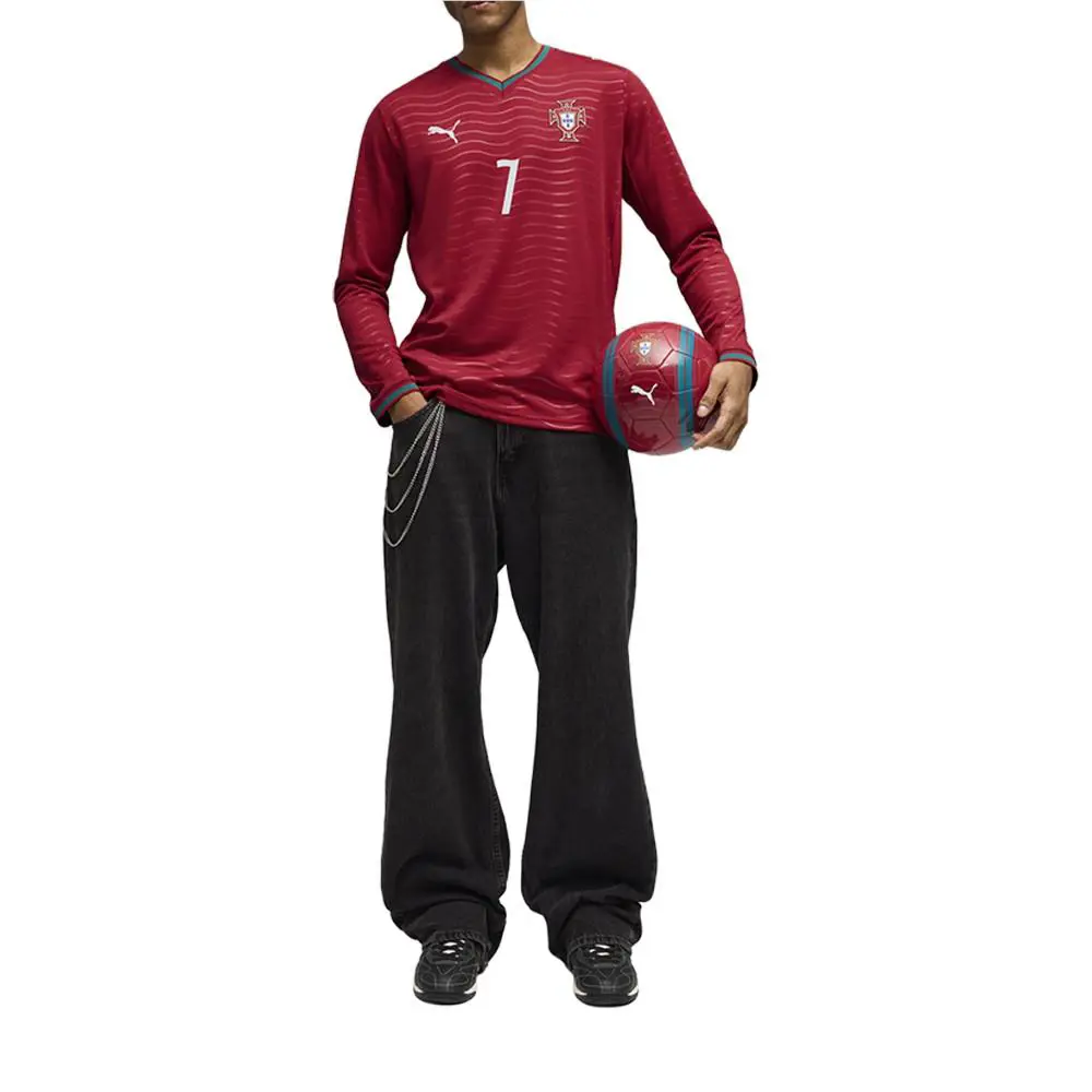 Puma clothing - PUMA Portugal Crew Neck Long Sleeve Home Player Jersey Replica - 78814277 - Red 12