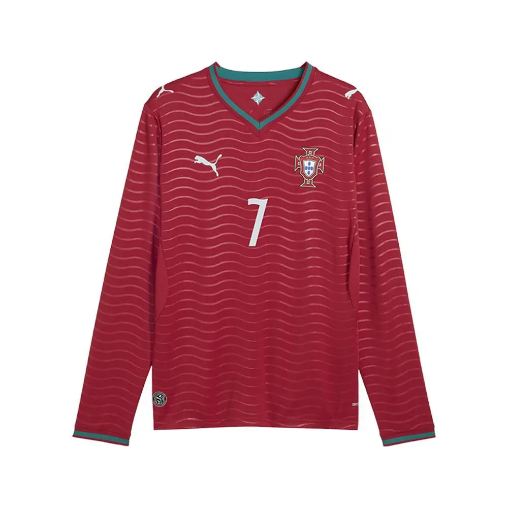 Puma clothing - PUMA Portugal Crew Neck Long Sleeve Home Player Jersey Replica - 78814277 - Red 6