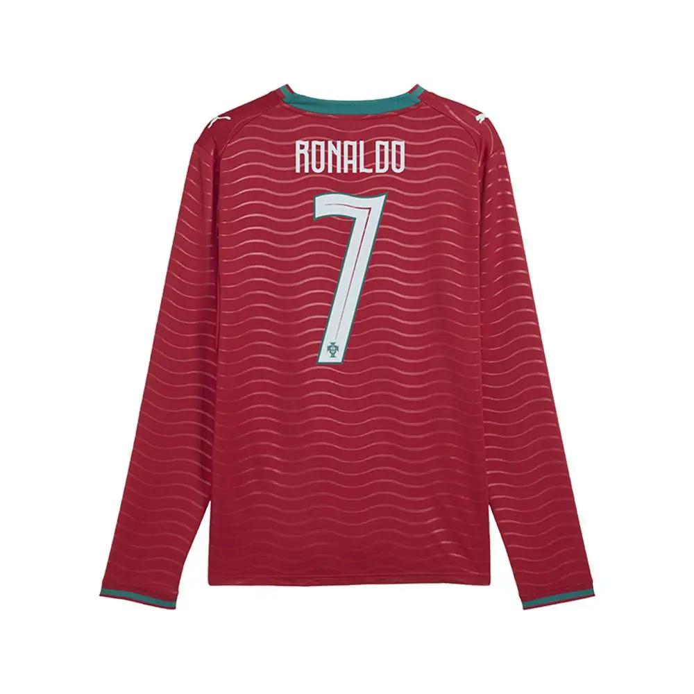 Puma clothing - PUMA Portugal Crew Neck Long Sleeve Home Player Jersey Replica - 78814277 - Red 7
