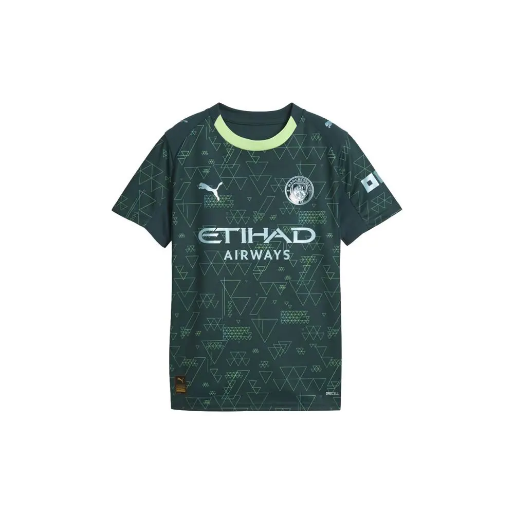 Puma clothing - PUMA Manchester City 2526 4Th Crew Neck Short Sleeve Soccer Jerse - 78269404 - Green 4