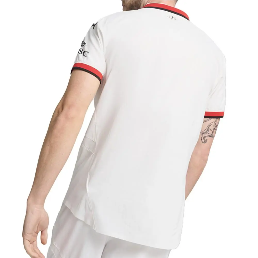 Puma clothing - PUMA Ac Milan Away Collared Short Sleeve Soccer Jersey - 77501302 - White 2