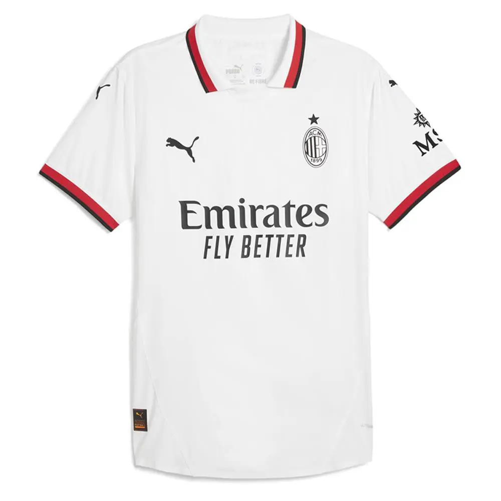 Puma clothing - PUMA Ac Milan Away Collared Short Sleeve Soccer Jersey - 77501302 - White 5
