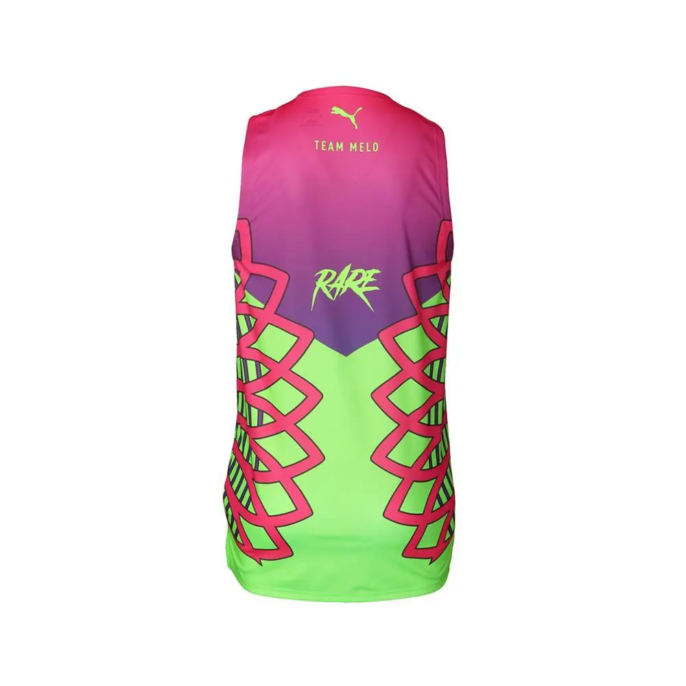 Puma clothing - PUMA Team Melo Game Inverse Toxic Crew Neck Replica Jersey - 68449801 - Green, Purple 6