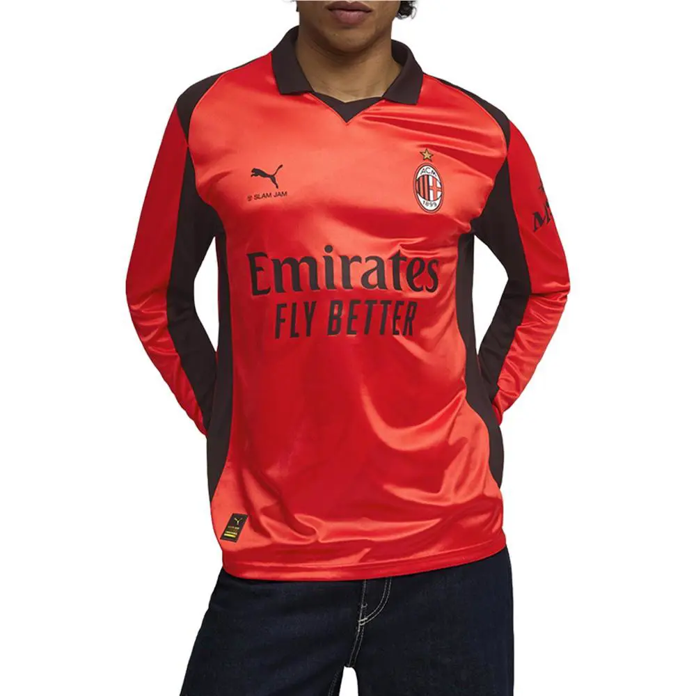 Puma clothing - PUMA Ac Milan X Slam Jam Long Sleeve Jersey - 78763702 - Red 8