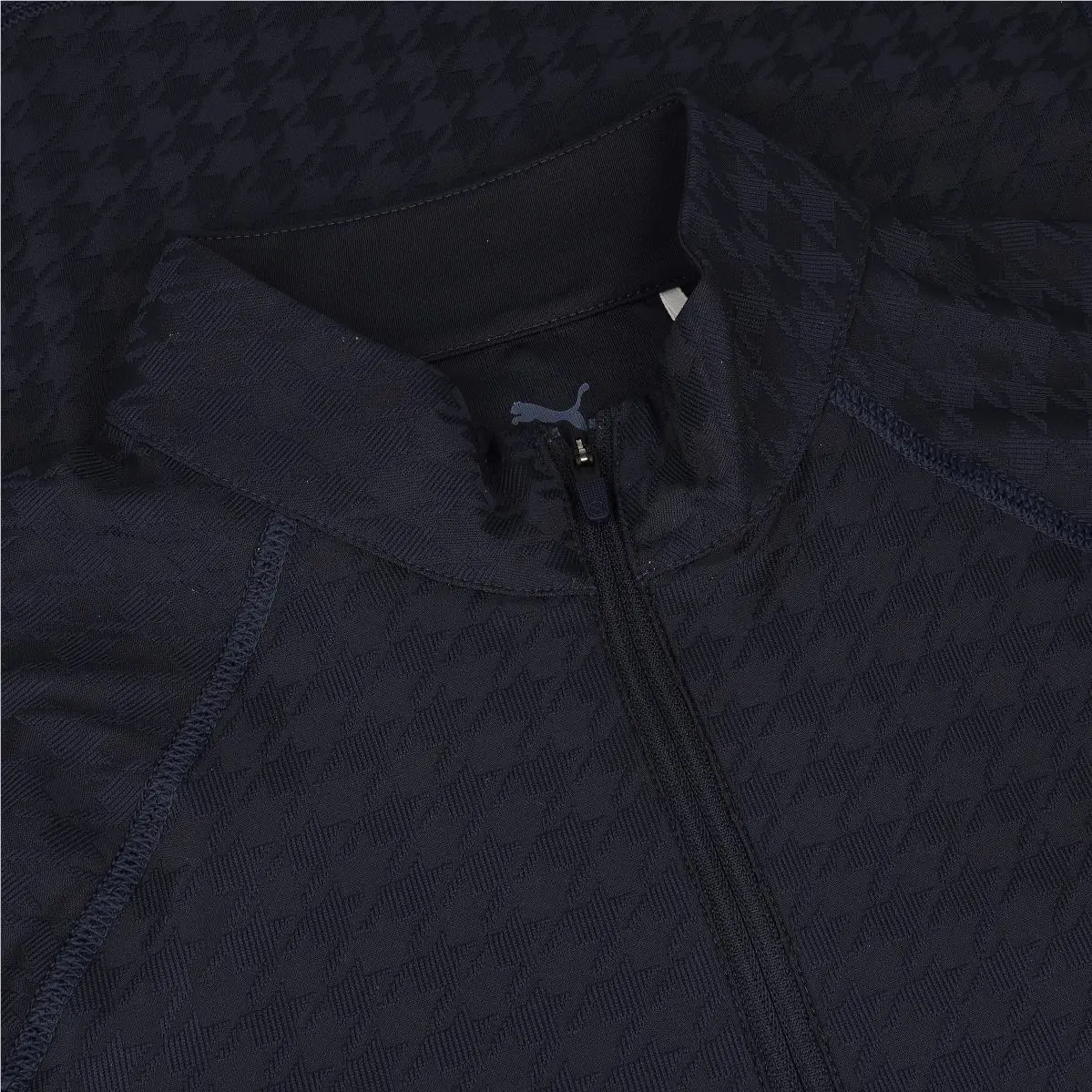 Puma shoes - Houndstooth 1/4 Zip - Houndstooth Zip - Deep Navy 3