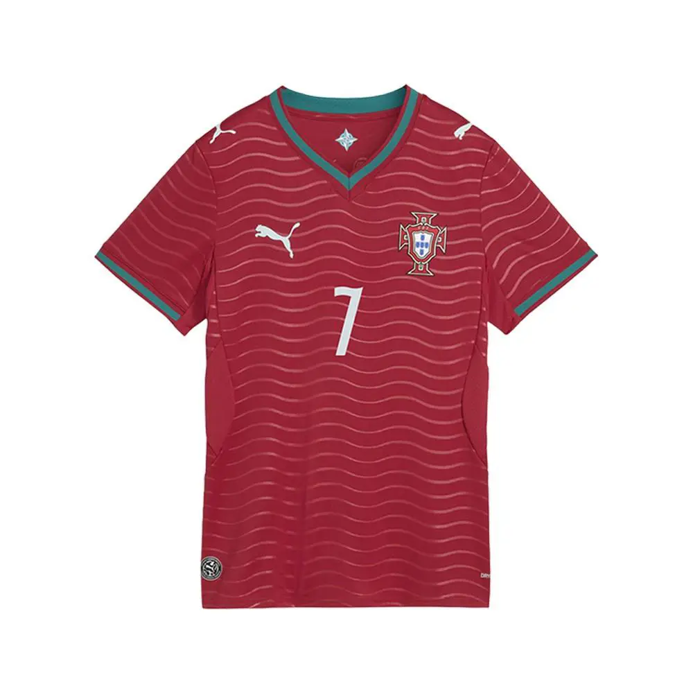 Puma clothing - PUMA Ronaldo Crew Neck Short Sleeve Home Soccer Jersey Replica - 78814377 - Red 6