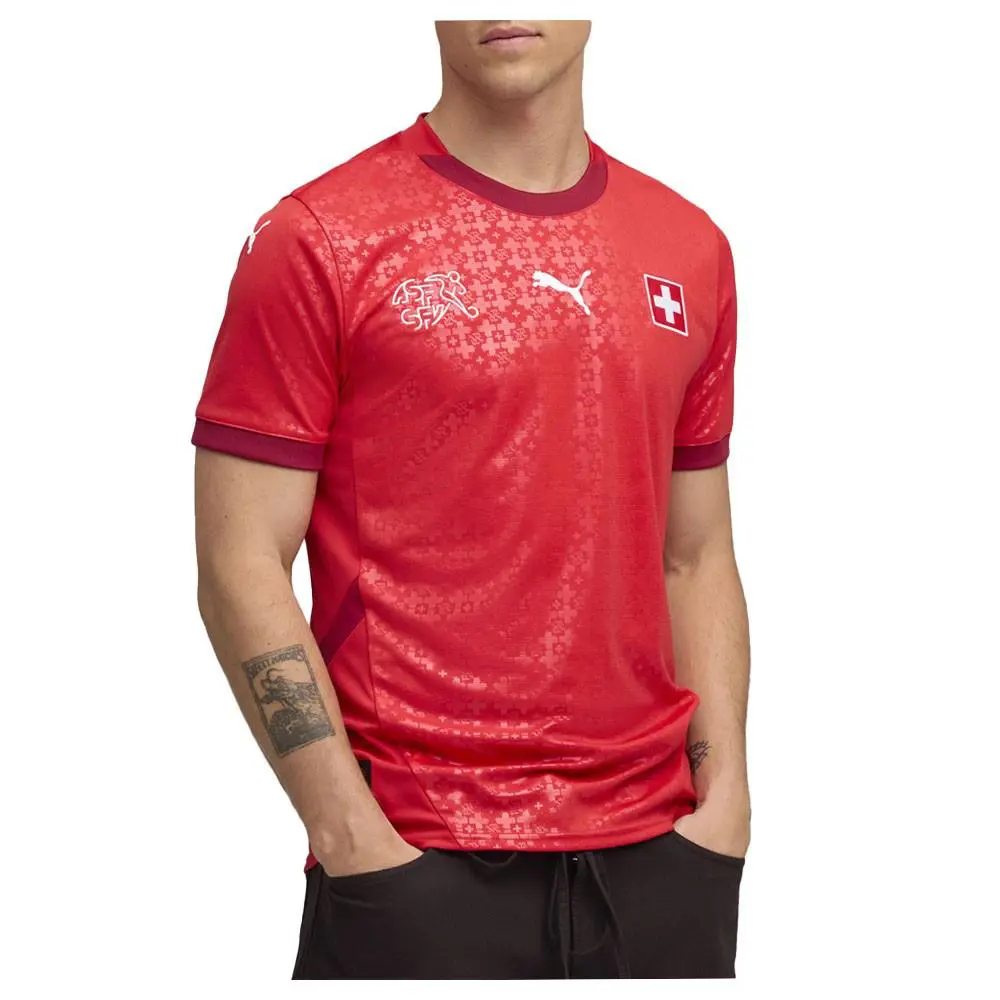 Puma clothing - PUMA Sfv Home Crew Neck Short Sleeve Soccer Jersey - 78218210 - Red (UPC: 198553591318) 1