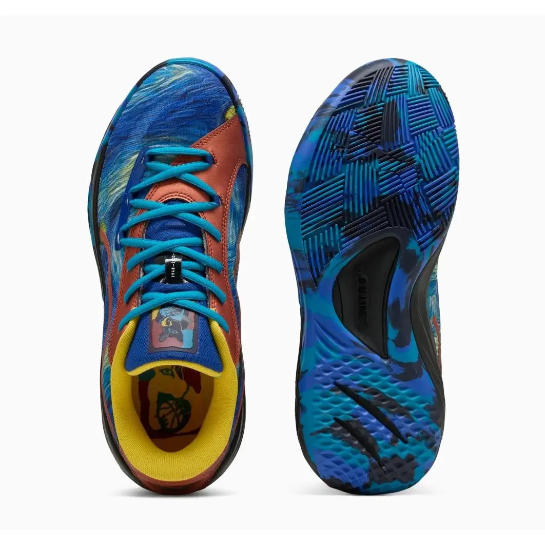 Puma All-pro Nitro Dylan Exhibit Vivid Blue/tropical Blue US 9.5 - Vivid Blue/Tropical Blue