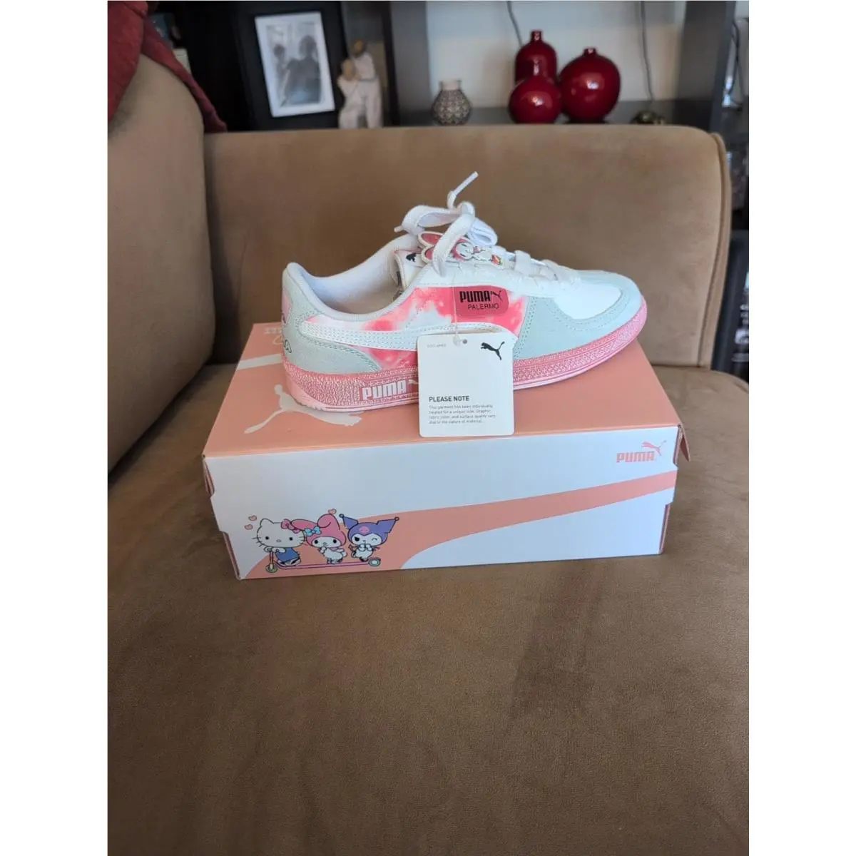 Puma shoes - PUMA x HELLO KITTY AND FRIENDS Suede XL - 403226-01 - Jasmine Flower-Pinkscape 0