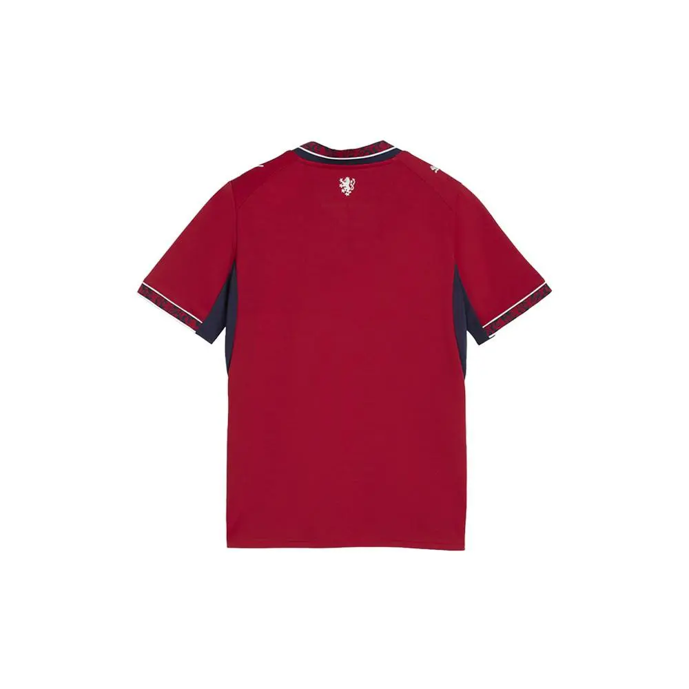 Puma clothing - PUMA Czechia Henley Neck Short Sleeve Home Jersey Replica Youth - 78325401 - Red (UPC: 199259323654) 0