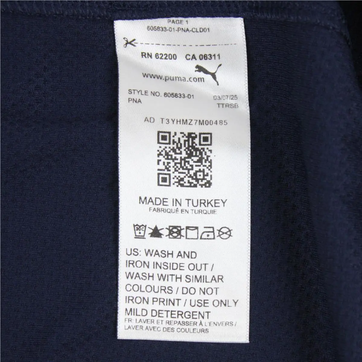 Puma clothing - Navy (UPC: 195101017344) 3