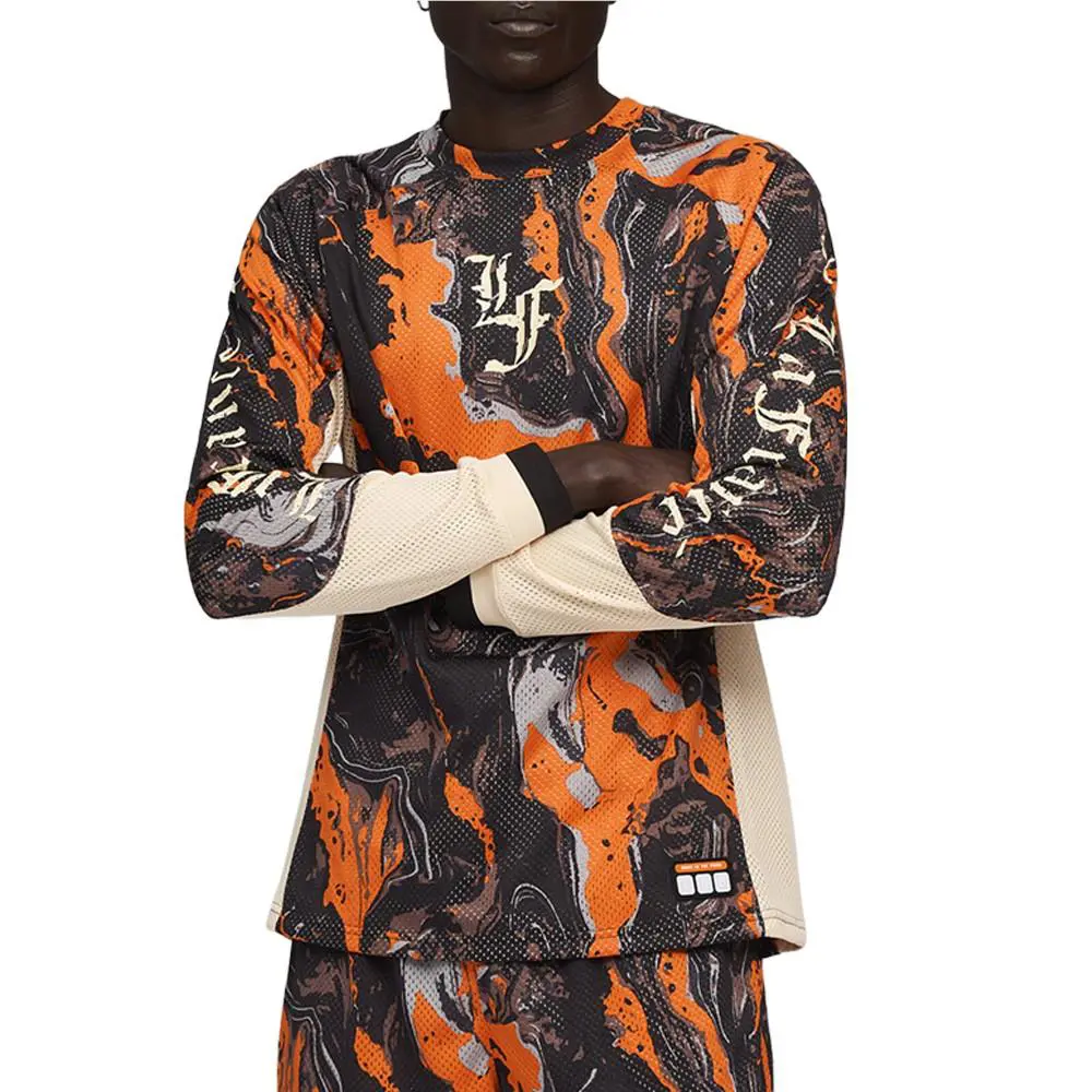 Puma clothing - PUMA  Hoops X Lafrance Heem Moto Crew Neck Replica Jersey - 63247501 - Black, Orange (UPC: 198553256217) 1