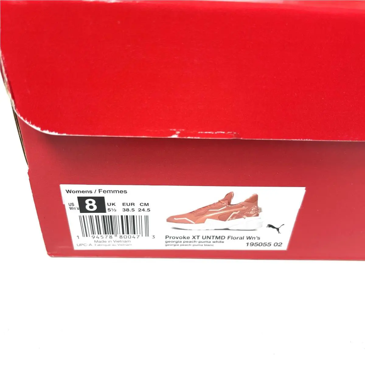Puma shoes - 19505502 690 - 195055 02 - Georgia Peach/Puma White 8