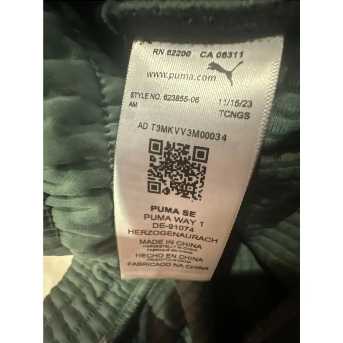 Puma clothing - Puma PD Porshe Design Pant - 623855-06 - Eucalyptus (UPC: 0196859775043) 12