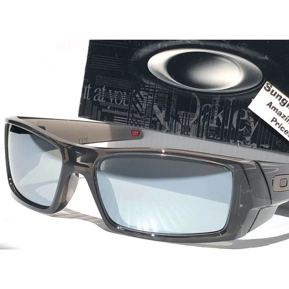 Gascan Grey Smoke Polarized Galaxy Chrome Mirror Sunglass 9014-E2 by Oakley
