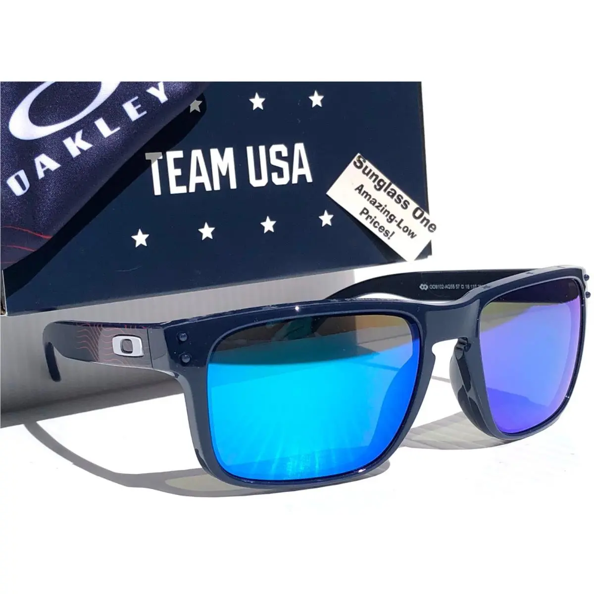 Oakley Holbrook Team Usa Abyss Blue Prizm Sapphire Blue Lens Sunglass 9102-AQ