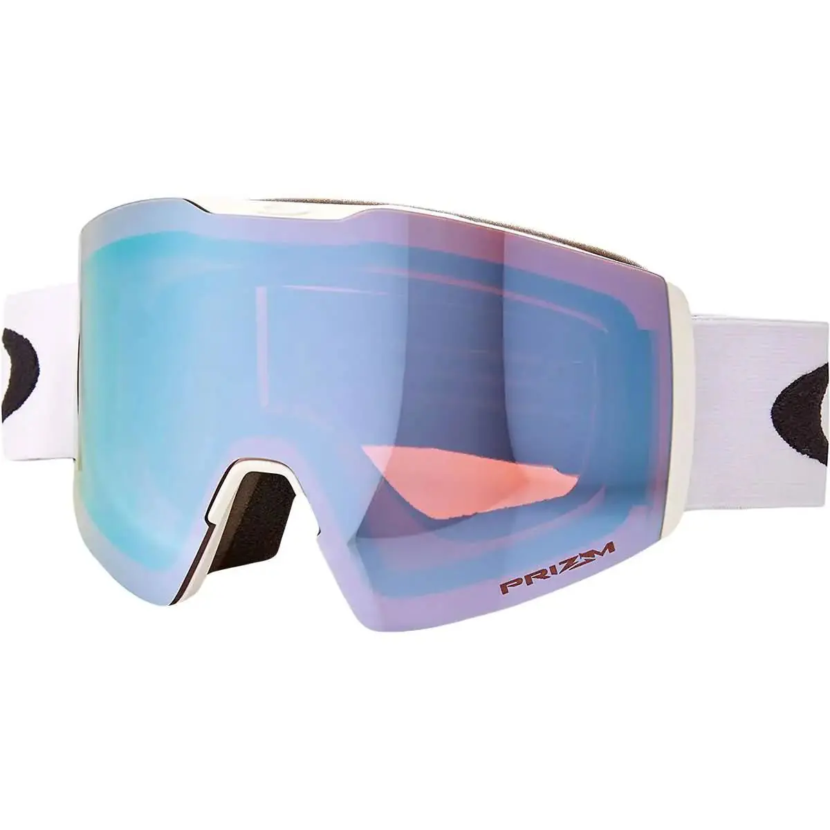 Fall Line L Snow Matte White/prizm Sapphire Iridium One Size Goggles by Oakley