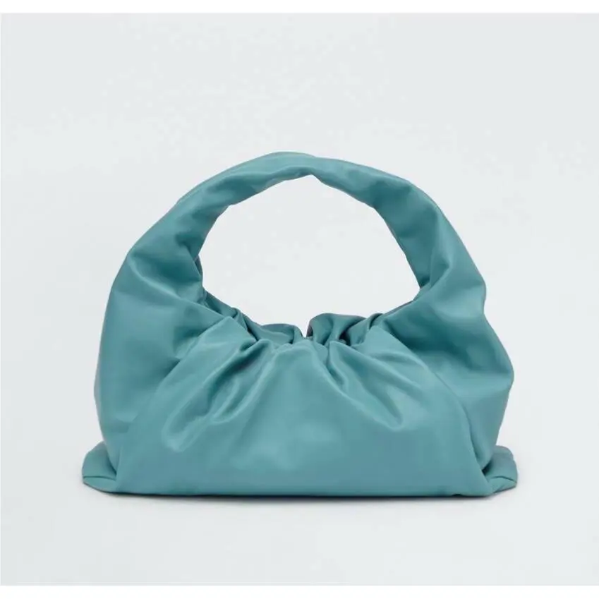 Bottega Veneta Medium Leather Shoulder Hobo Bag Linoleum 610524 Italy