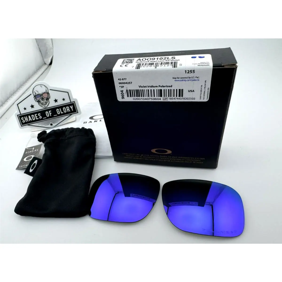 Holbrook Violet Iridium Polarized Lenses Sunglasses 9102 Oem by Oakley