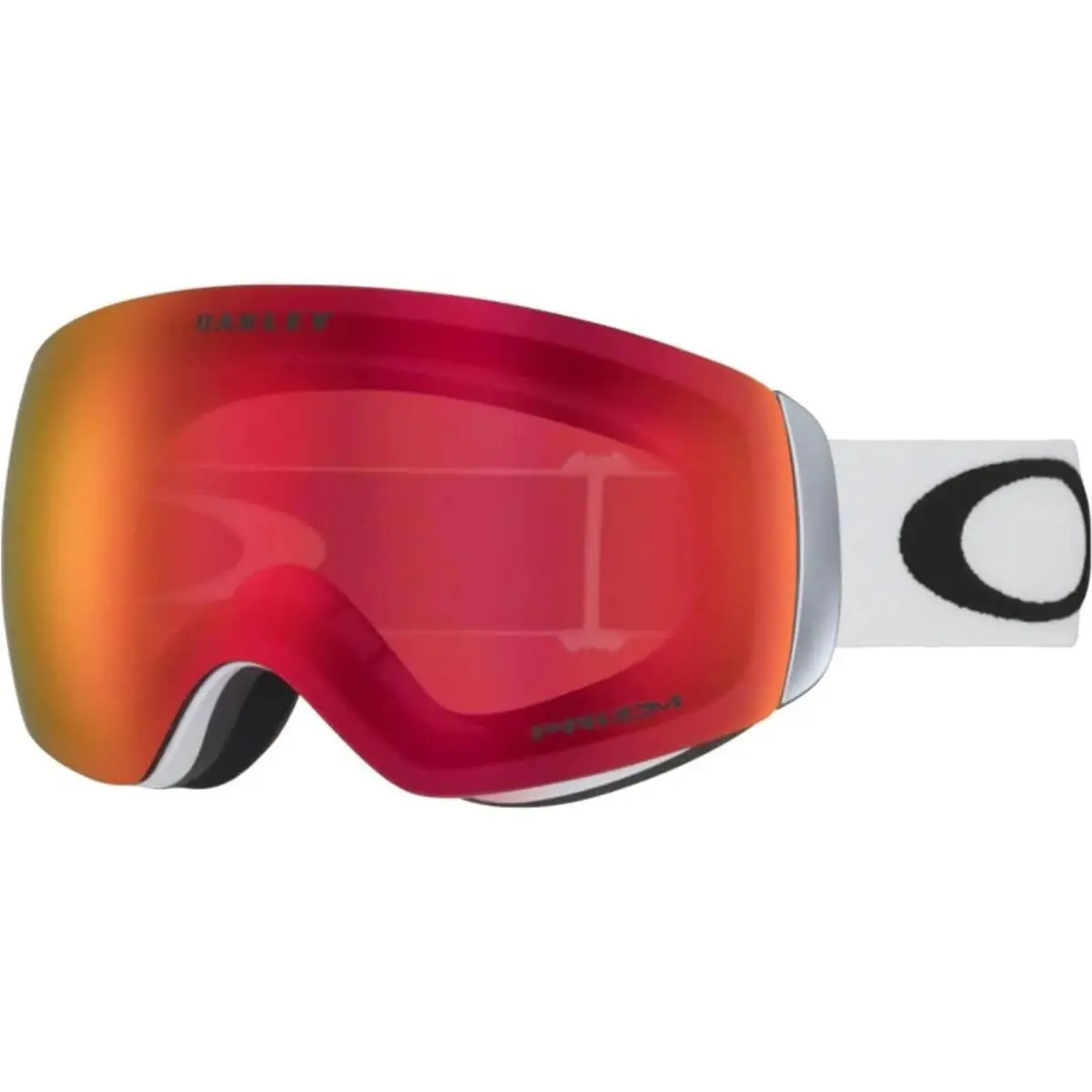 Oakley Flight Deck M Snow Matte White/prizm Torch Iridium One Size Goggles - Frame: Matte White