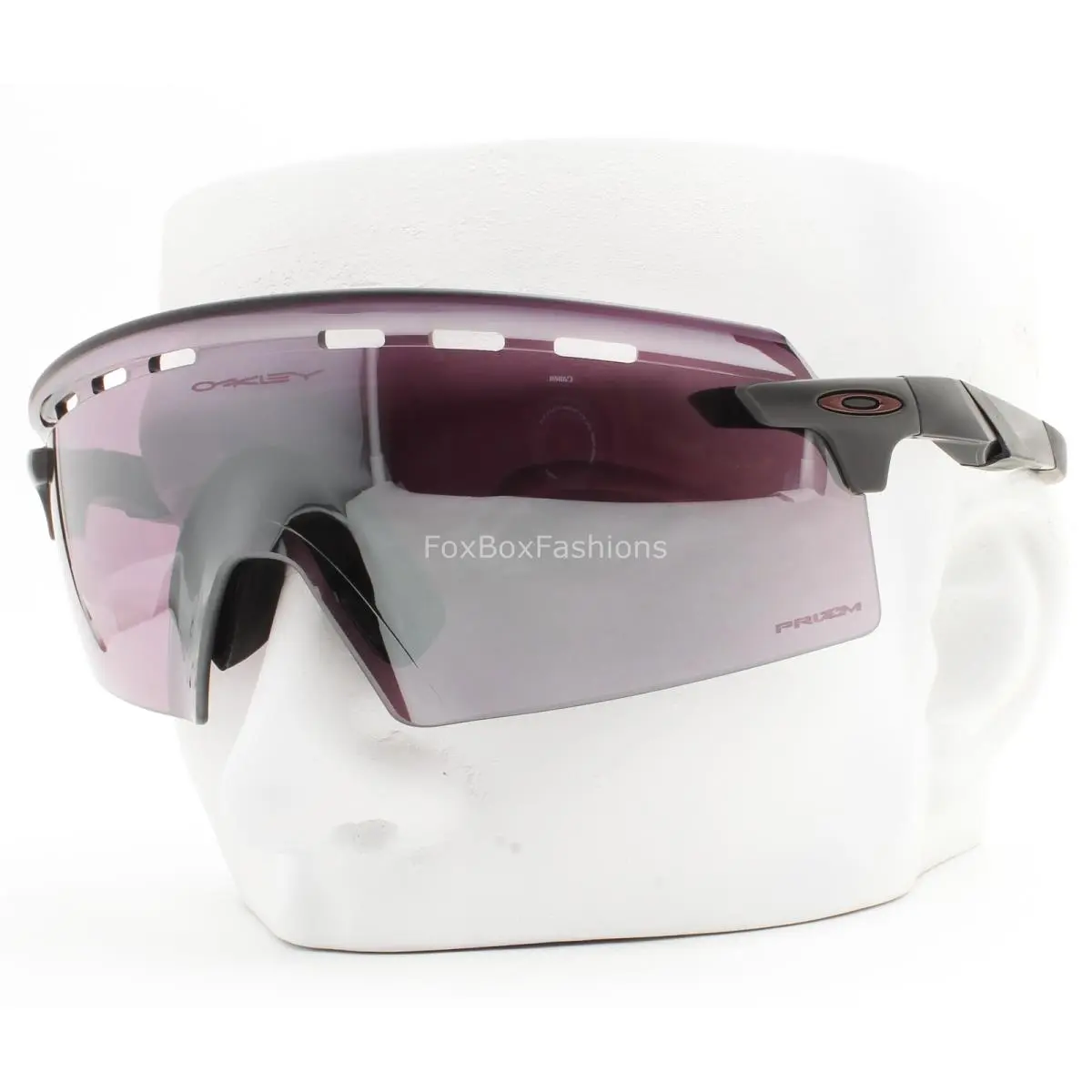 Oakley Encoder Strike Vented Sunglasses OO9235-1039 Matte Gray Prizm Road Black
