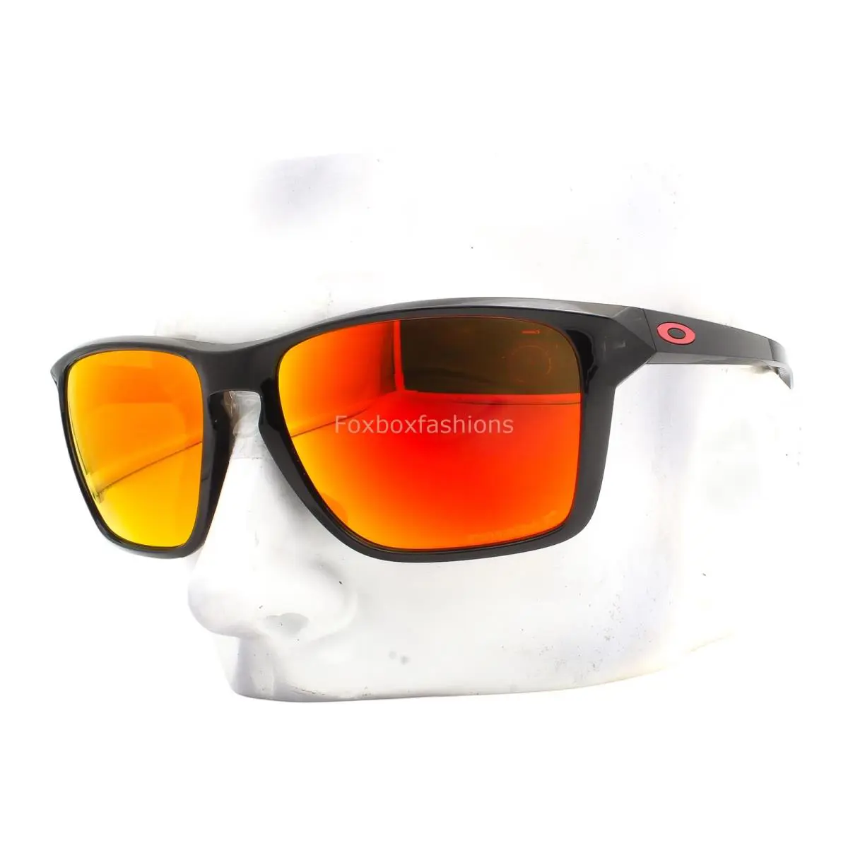 Sylas Sunglasses Shiny Black Prizm Ruby Polarized OO9448-0560 with Pouch by Oakley