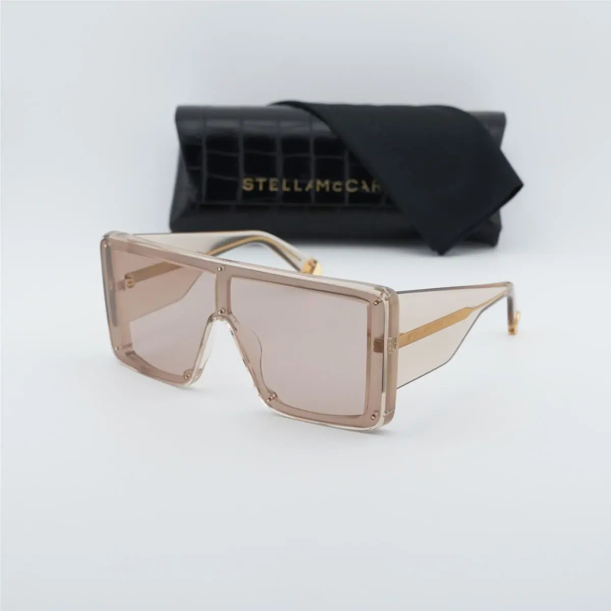 Stella Mccartney SC40083I 45E Shiny Brown/brown 0-0-135 Sunglasses by Stella McCartney