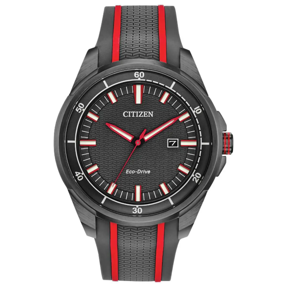 Citizen AW1607-03H Men`s Drive Grey Dial Strap Eco Drive Watch