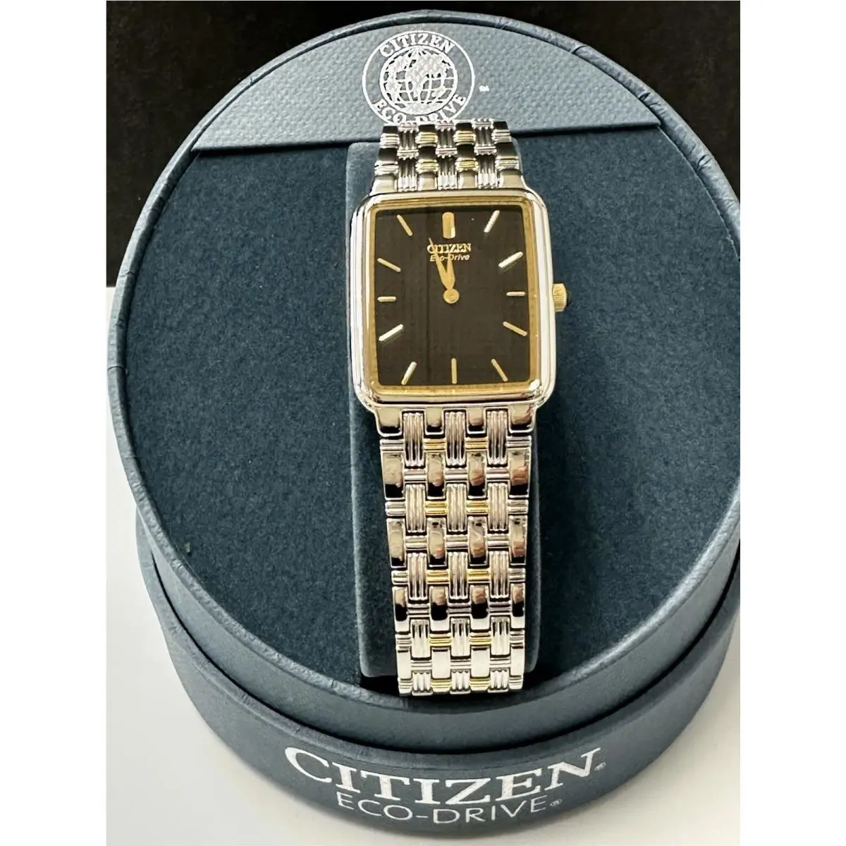 Citizen Eco-drive BL6044-50E Black Dial Men’s Ttone Bracelet Watch
