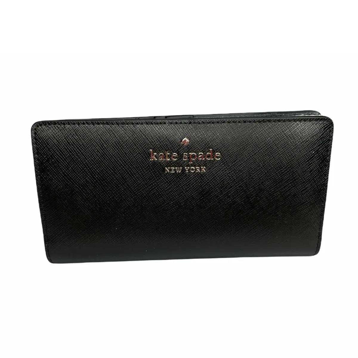 Kate Spade Staci Black Slim Bifold Wallet - Exterior: Black