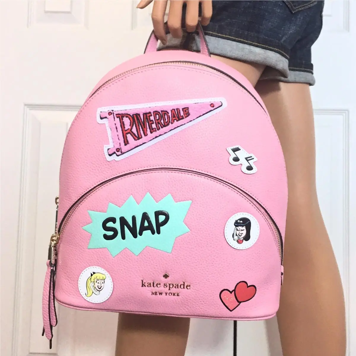 Kate Betty & Veronica Spade Backpack Bag Pink Archie Comics Betty Veronica
