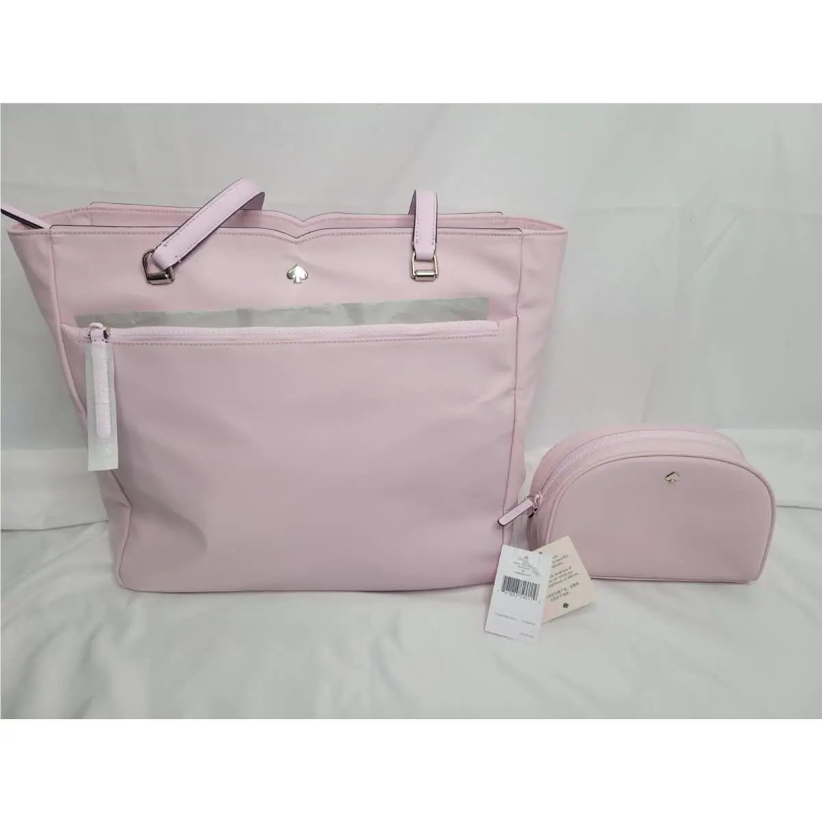 Pink Kate Spade Jae Serendipity Large Purse W/ Dome Makeup Case