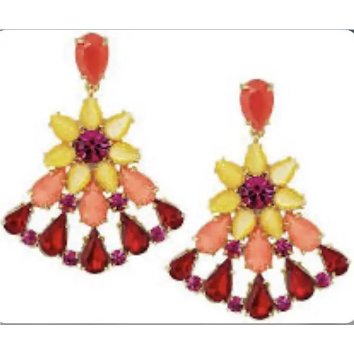 Kate Spade York Brilliant Bouquet Statement Drop Earrings KSS10