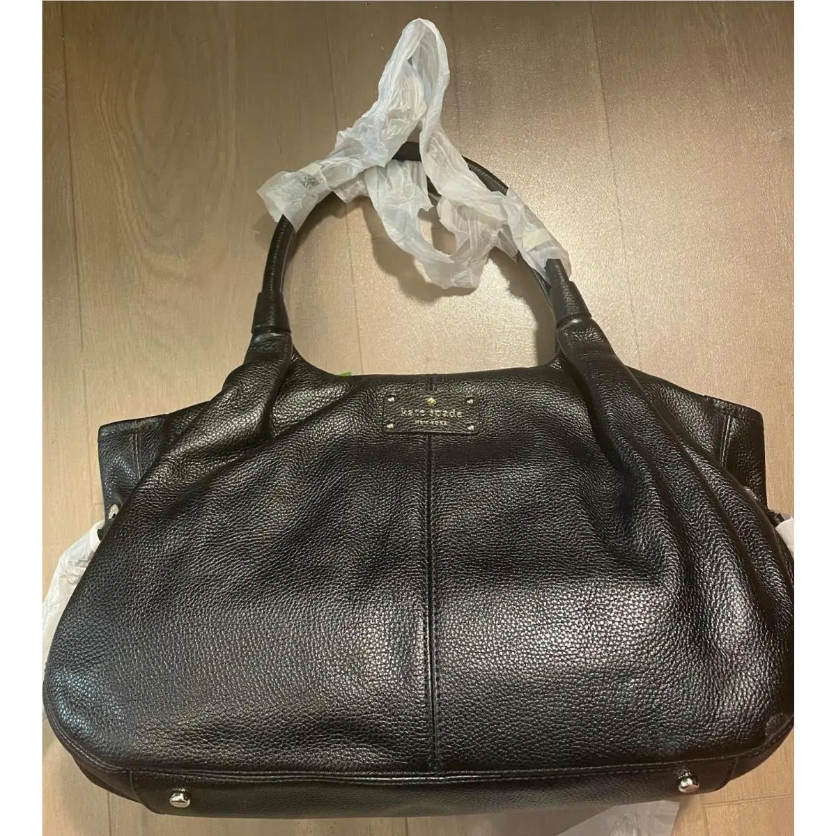 Kate Spade Pebble Leather Stevie Macdougal Alley Shoulder Bag