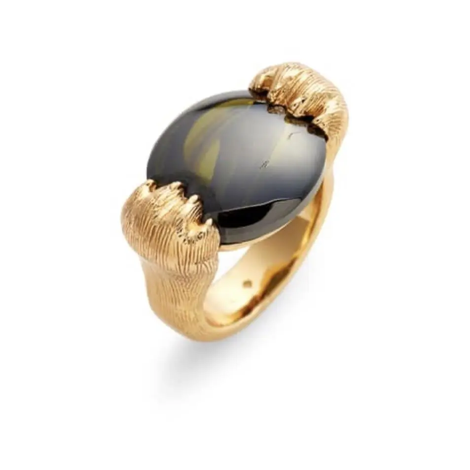 Kate Spade House Cat Paw Ring Peridot Size 7 JJ12